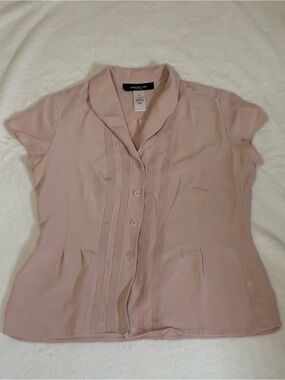 Blush Pink Business Blouse - Size 8 - Jones New York Platinum